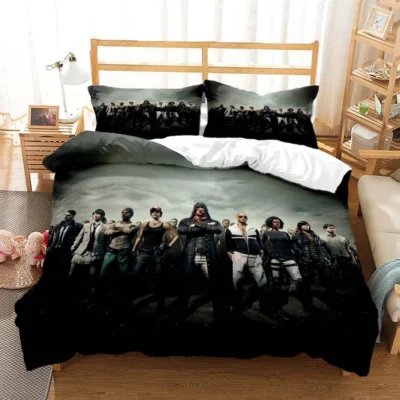 Hot 3D Games PUBG printed bedding Queen bedding set Soft and comfortable customized King size bedding 11 - PUBG Merch