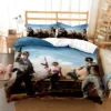 Hot 3D Games PUBG printed bedding Queen bedding set Soft and comfortable customized King size bedding 3 - PUBG Merch