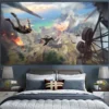 PLAYERUNKNOWN S BATTLEGROUNDS Game wall PUBG ins background cloth Netflix room layout decoration Photo tapestry hanging 19 - PUBG Merch