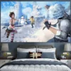 PLAYERUNKNOWN S BATTLEGROUNDS Game wall PUBG ins background cloth Netflix room layout decoration Photo tapestry hanging 20 - PUBG Merch