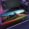 PLAYERUNKNOWN S BATTLEGROUNDS P PUBG RGB Anime Gaming Mouse pad Gamer Large LED Rubber Table Mat 14 - PUBG Merch