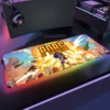 PLAYERUNKNOWN S BATTLEGROUNDS P PUBG RGB Anime Gaming Mouse pad Gamer Large LED Rubber Table Mat 20 - PUBG Merch