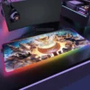 PLAYERUNKNOWN S BATTLEGROUNDS P PUBG RGB Anime Gaming Mouse pad Gamer Large LED Rubber Table Mat 22 - PUBG Merch