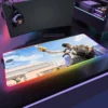 PLAYERUNKNOWN S BATTLEGROUNDS P PUBG RGB Anime Gaming Mouse pad Gamer Large LED Rubber Table Mat 23 - PUBG Merch