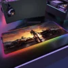 PLAYERUNKNOWN S BATTLEGROUNDS P PUBG RGB Anime Gaming Mouse pad Gamer Large LED Rubber Table Mat 27 - PUBG Merch