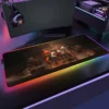 PLAYERUNKNOWN S BATTLEGROUNDS P PUBG RGB Anime Gaming Mouse pad Gamer Large LED Rubber Table Mat 6 - PUBG Merch