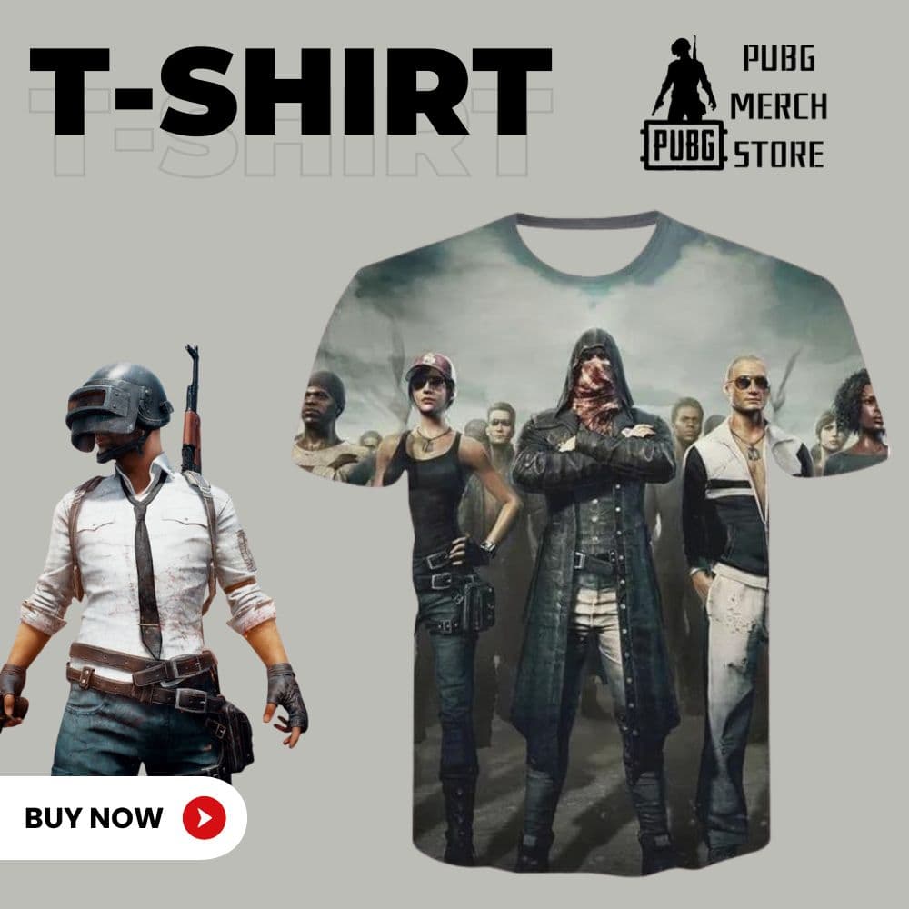 PUBG 3D t shirts collection - PUBG Merch