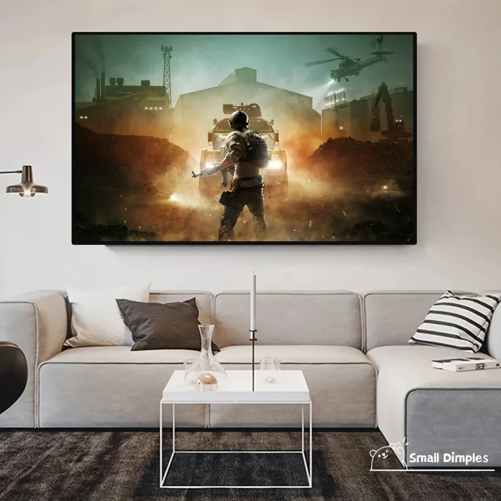 PUBG Game Poster Canvas Art Print Home Decoration Wall Painting No Frame 1 - PUBG Merch