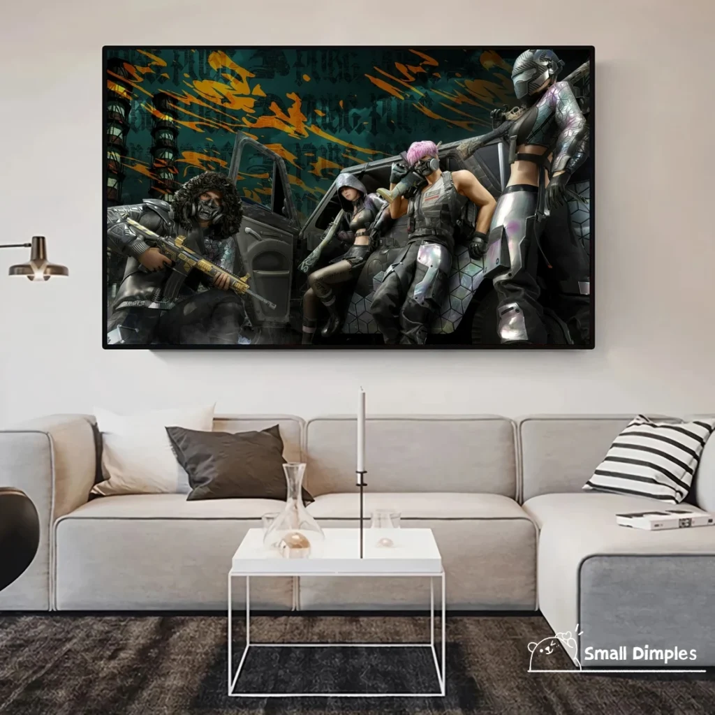 PUBG Game Poster Canvas Art Print Home Decoration Wall Painting No Frame 3 - PUBG Merch